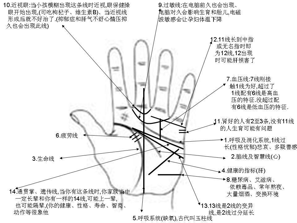 ￼手相财运图解：看手相上的9大财富纹