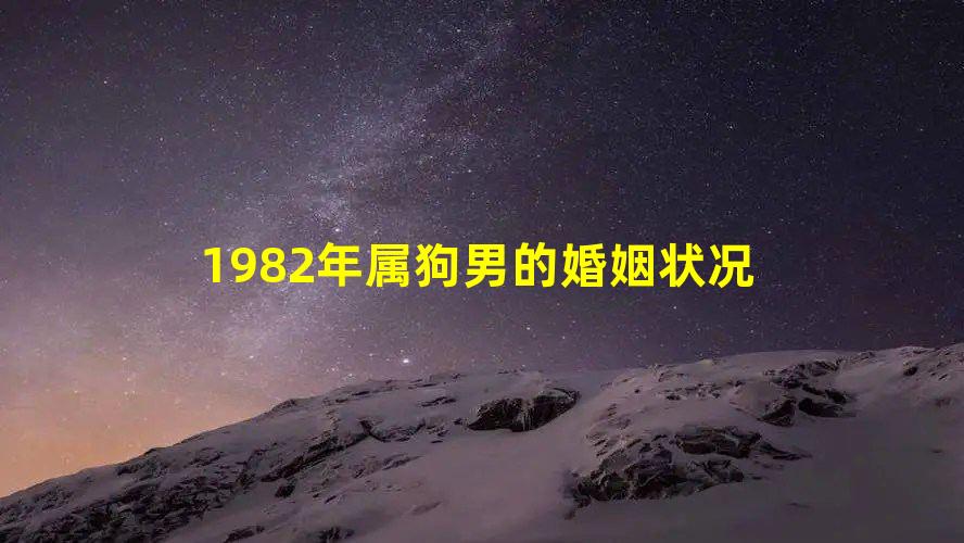 2.1982年属狗男有几次婚姻？你是真情还是假意